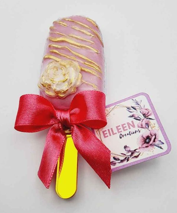 Eileen Creations jabón de helado de Rosa para ocasiones especiales.