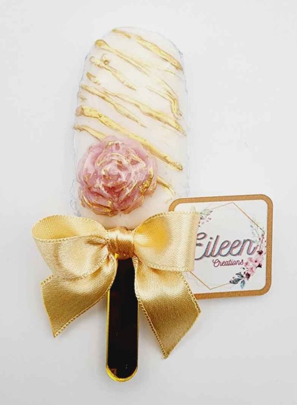 Eileen Creations jabón de helado de Rosa para ocasiones especiales.